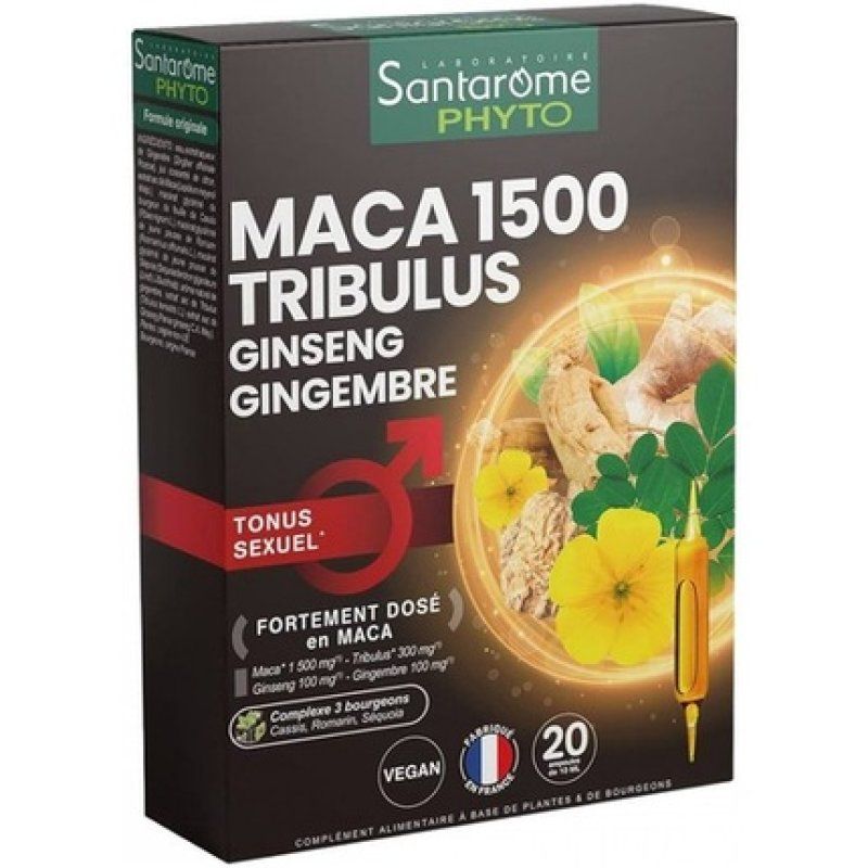 Santarome Phyto Maca 1500 with Tribulus, Ginseng, and Ginger