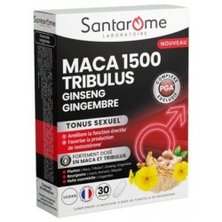 Santarome Maca 1500 Tribulus Ginseng Ginger 30 Tablets