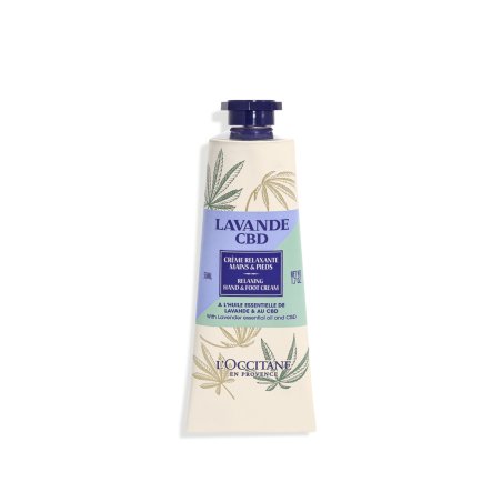 L'Occitane Lavender CBD Relaxing Hand Foot Cream Crème 50 ml Unisexe
