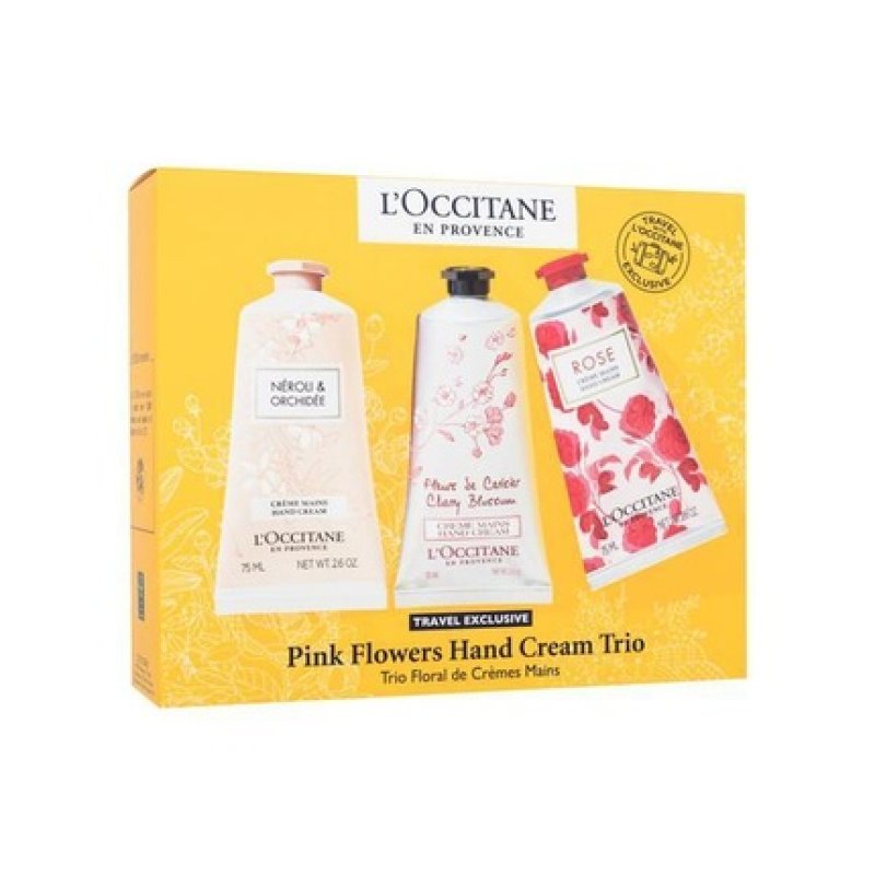 L'Occitane En Provence Pink Flowers Hand Cream Trio Gift Set