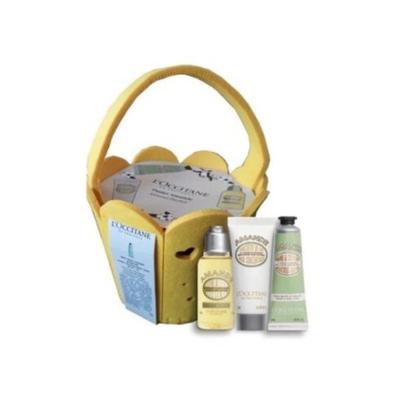 L'OCCITANE Almond Basket Hand Cream 30ml Shower Oil 35ml Body Cream 20ml