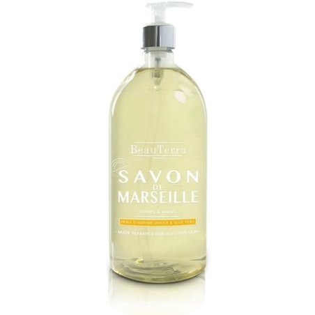 Beauterra Liquid Marseille Soap 1L Superfatted for Body and Hands