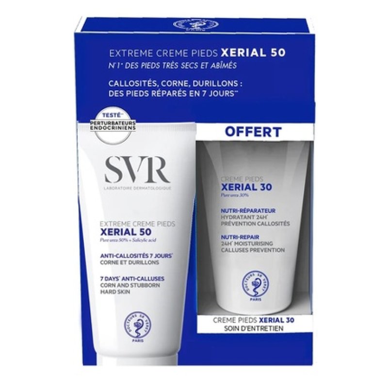 Xerial Feet Pack - Xerial 50 Extreme Foot Cream Gel For Persistent Calluses 50ml Xerial 30 Nourishing Foot Cream 50ml