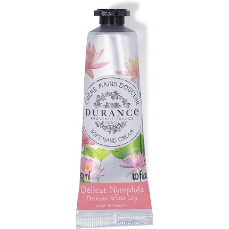 Durance Soft Hand Cream for Women 30ml with Delicate Water Lily Scent
