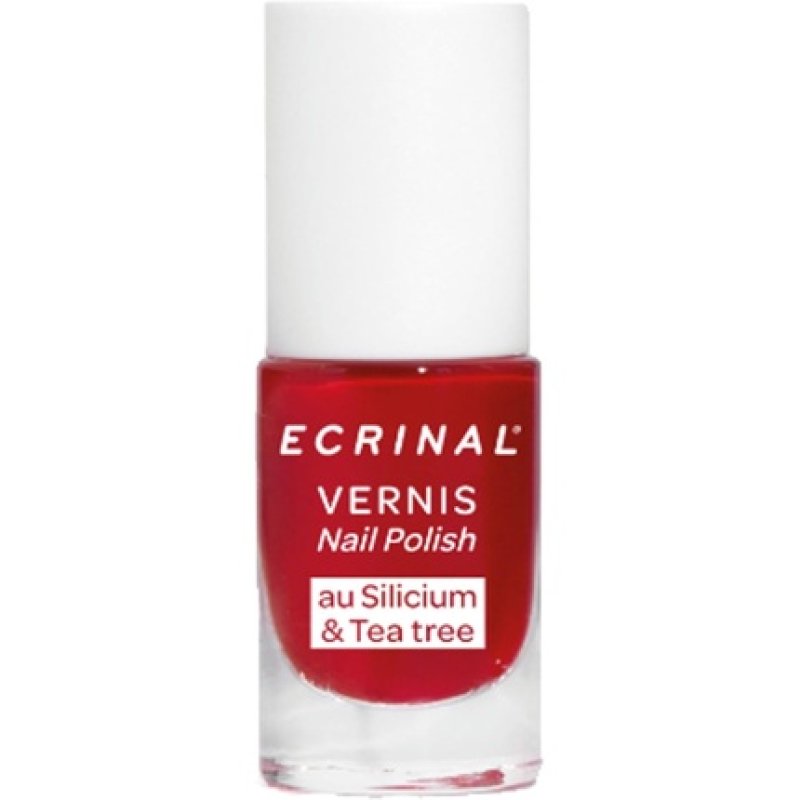 Ecrinal Silicium Tea Tree Varnish 5ml - Passion Red
