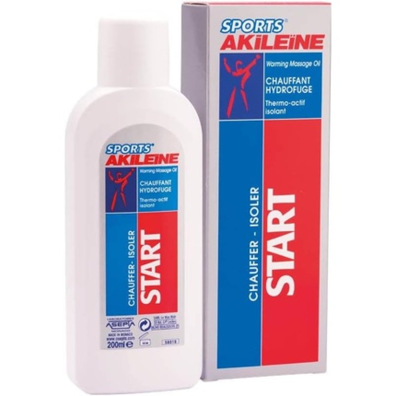 Akileine Sports Start Warming Massage Oil 200ml