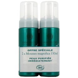 Sanoflore Magnifica Organic Anti-Imperfection Cleansing Mousse 150ml - Pack of 2