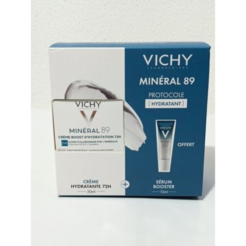 Vichy Mineral 89 Moisturizing Cream 72h 50ml and Facial Serum 10ml