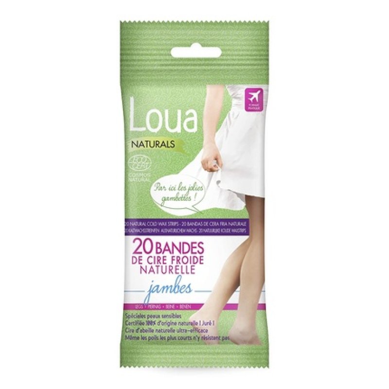 LOUA BIO Leg Wax Strips 20 Units