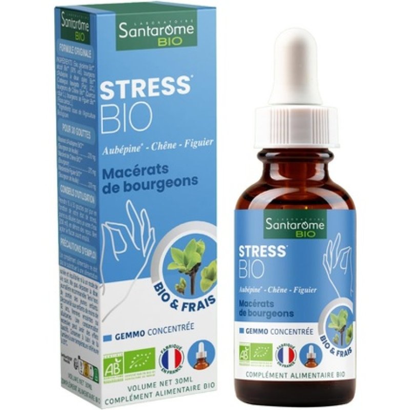 Santarome Bio Organic Stress Bud Macerate Anti-Stress Food Supplement