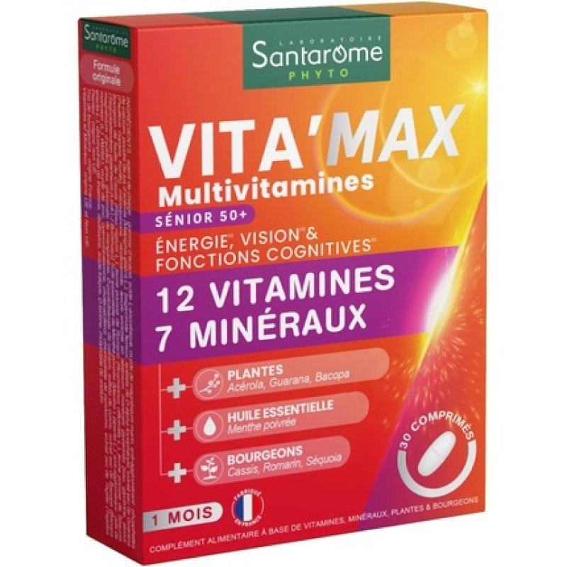 Santarome Phyto Vita'max Senior Multivitamins 12 Vitamins 7 Minerals