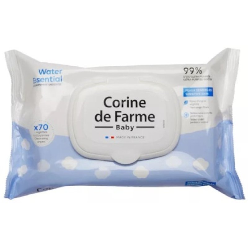 Corine De Farme Water Essential Wipes 70 Units