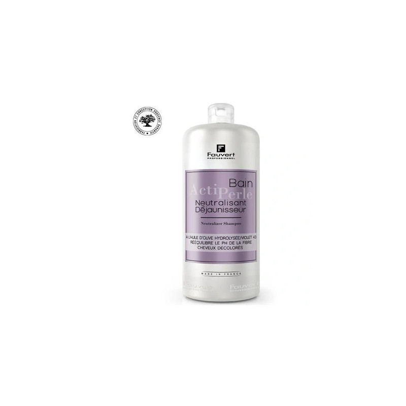 Fauvert Neutralizing Milk Actiperle Dejaunisseur 1l - A Professional Product For Neutralizing Yellow Tones After