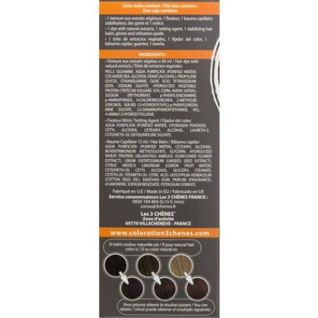 Les 3 Chenes Color & Soin Permanent Color Care Brownie Chestnut 4b Noir
