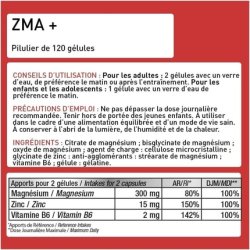 ZMA Zinc Magnesium and B6 Performance Booster by Eric Favre
