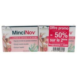 Les 3 Chenes Mincinov Fat & Sugar Catcher 60 Tablets - Pack of 2