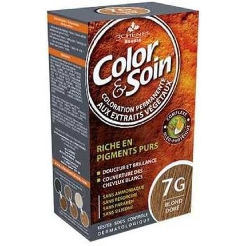 Les 3 Chenes Color & Soin Permanent Color Care Golden Blond 7g