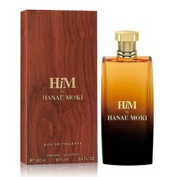 Hanae Mori Him Eau de Toilette Spray for Men 3.4 Fluid Ounce