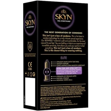 Skyn Elite 20 Men's Condoms Ultra Thin Ultra Soft 20 Pieces