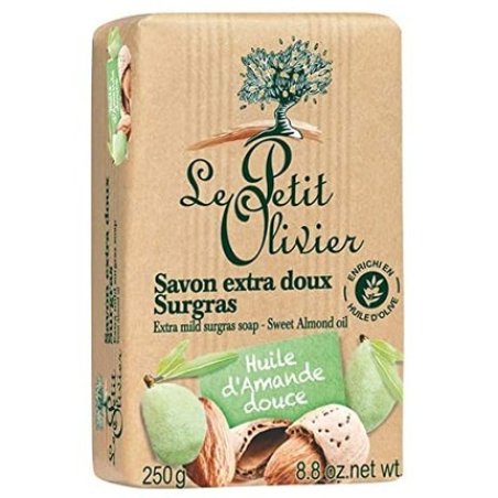 Le Petit Olivier Extra Gentle Soap with Sweet Almond Oil 250g - Made in France