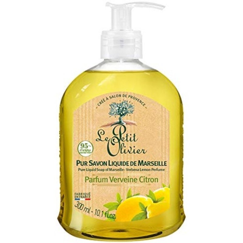 Le Petit Olivier Pur Savon Liquide de Marseille Verveine Citron 300ml