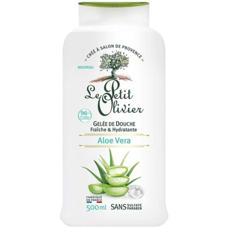 Le Petit Olivier Aloe Vera Shower Gel 500ml - Made in France