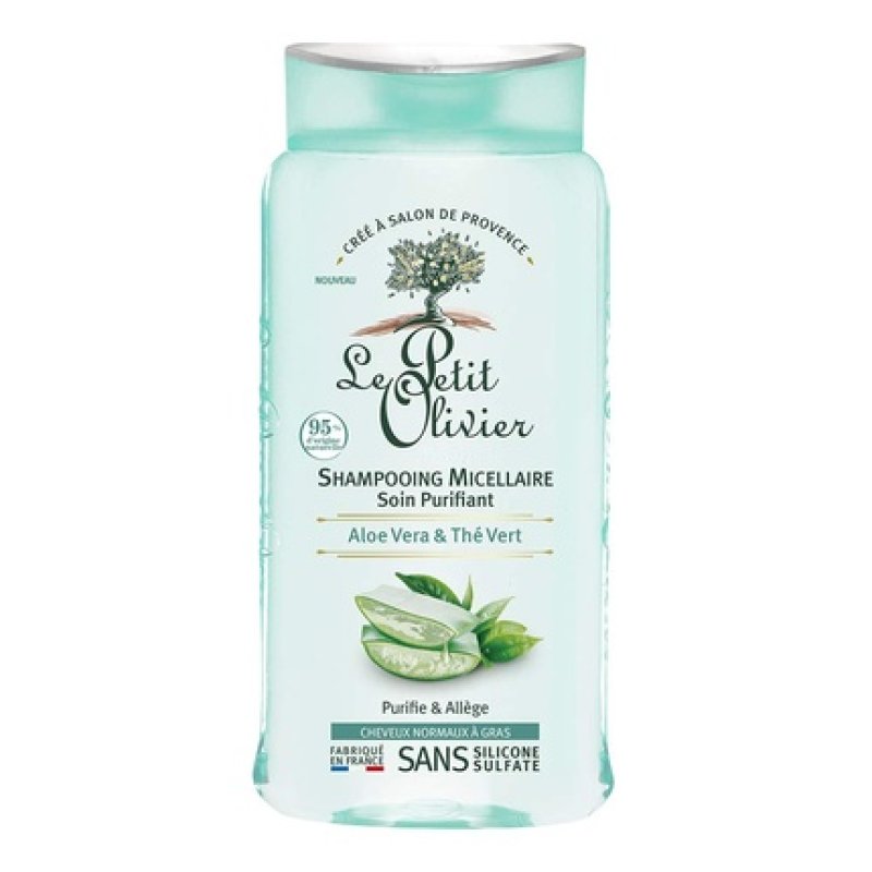 Le Petit Olivier Purifying Micellar Shampoo with Aloe Vera and Green Tea 8.45 Oz