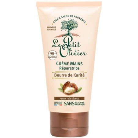 Le Petit Olivier Shea Butter Hand Repair Cream for Very Dry Skin 75ml - Made in France - Fair Trade Shea Butter -