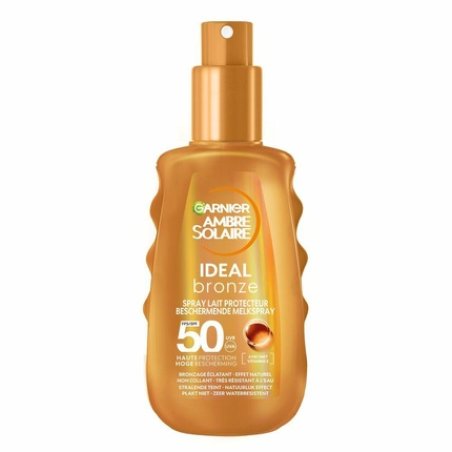 Garnier Ambre Solaire Ideal Bronze Milk Spray Spf 50 - High Protection Sunscreen