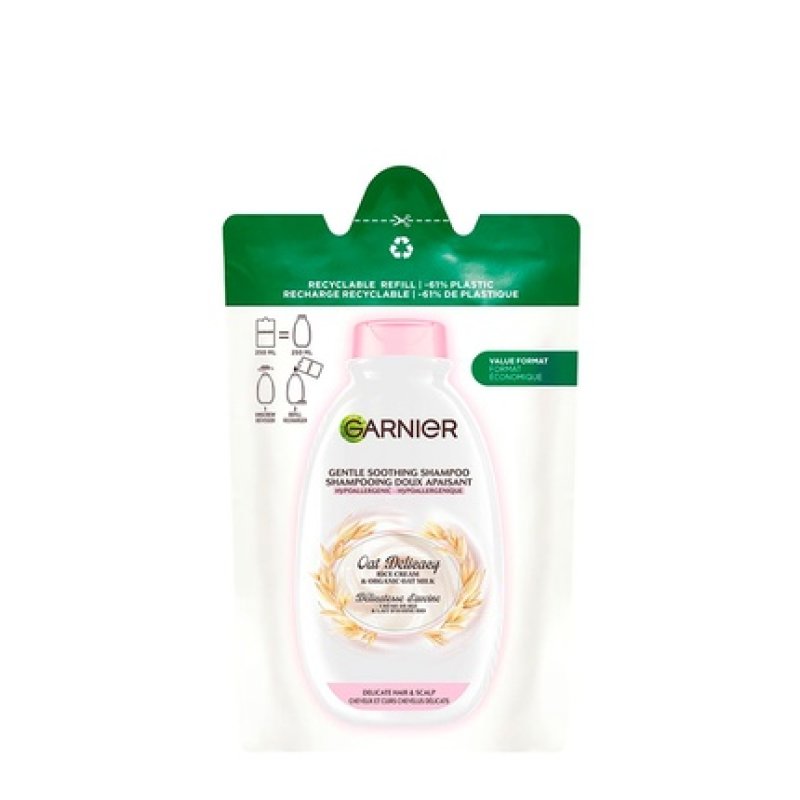 Garnier Ultra Soft Oat Delicacy Shampoo Refill 250ml
