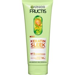 Garnier Fructis Keratin Sleek Conditioner For Dry And Frizzy Hair - 200 Ml