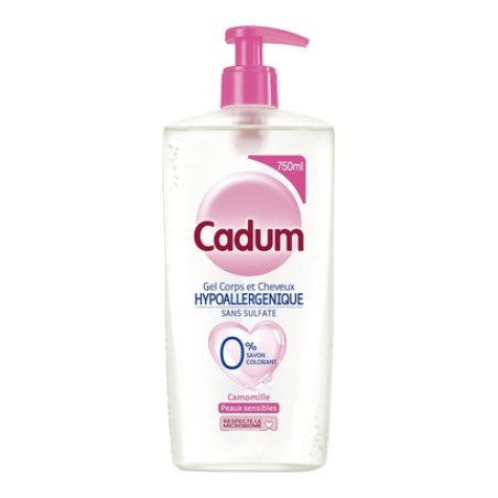Cadum Body and Hair Gel Hypoallergenic Sulfate-Free 750ml