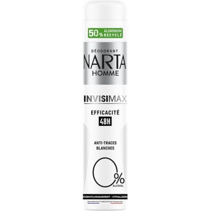 Narta Men's Deodorant Spray Invisimax 0% 200ml