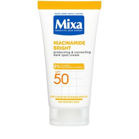 Mixa Protective And Correcting Dark Spot Cream Spf 50 Niacinamide Bright - 50 Ml