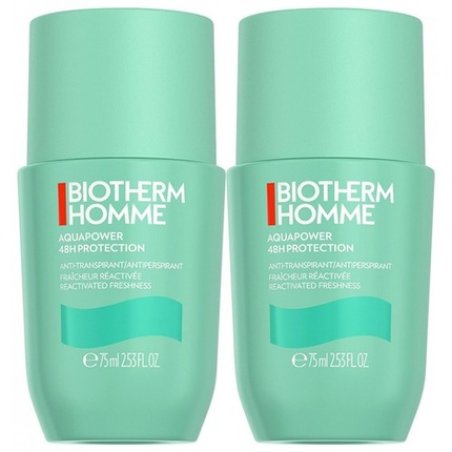 Biotherm Homme Aquapower Cooling Effect Anti-Perspirant 48h Set with 2 x 75ml