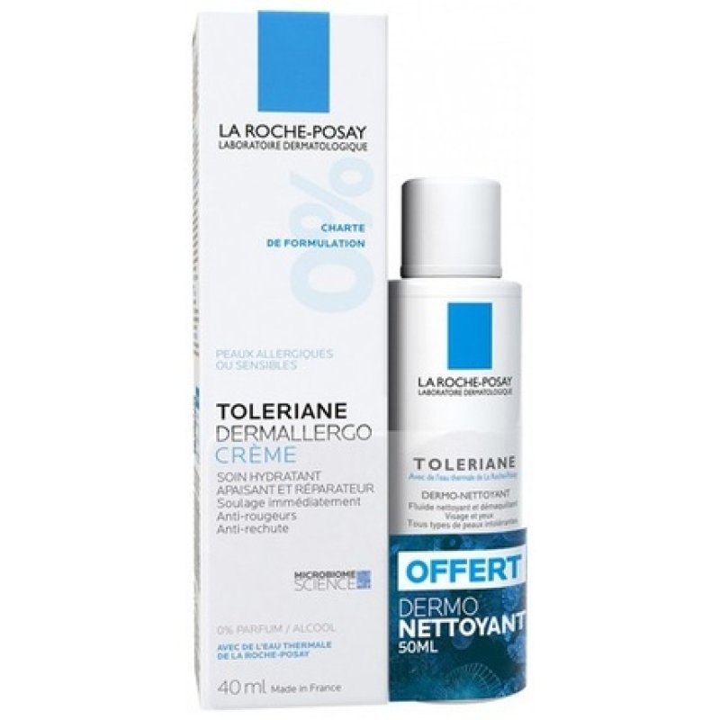 La Roche-Posay Toleriane Dermallergo Cream 40ml and Dermo-Cleanser 50ml