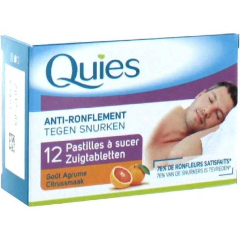 Quies Anti-Snoring Citrus Lozenges 12 Count
