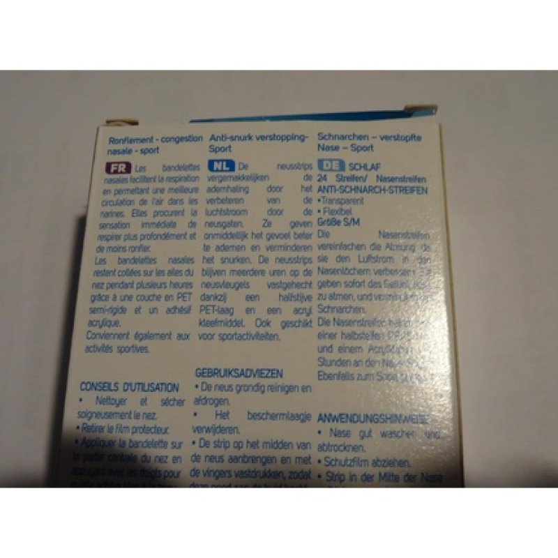 Quies Anti-Snoring Nasal Strips S/M - Pack of 24