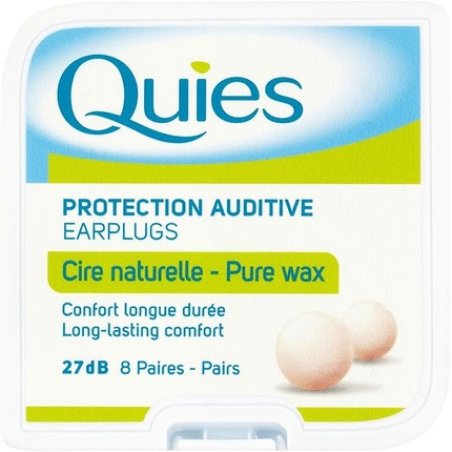 Quies Boules Natural Wax Earplugs 8 Pairs