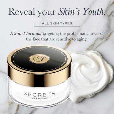 SOTHYS La Crème Eye & Lip Cream Anti-Aging Moisturizer for Wrinkles 15ml