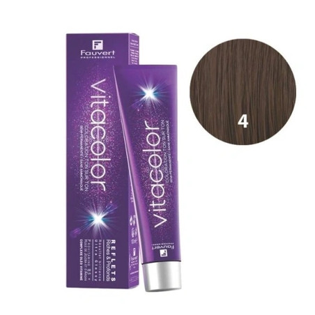 Fauvert Vitacolor Gloss Tone On Tone Hair Color B4 Chestnut - 100ml