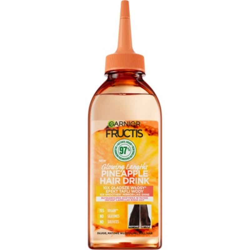 Fructis Hair Drink Pineapple Instant Lamellar Conditioner For Dull Hair 200ml