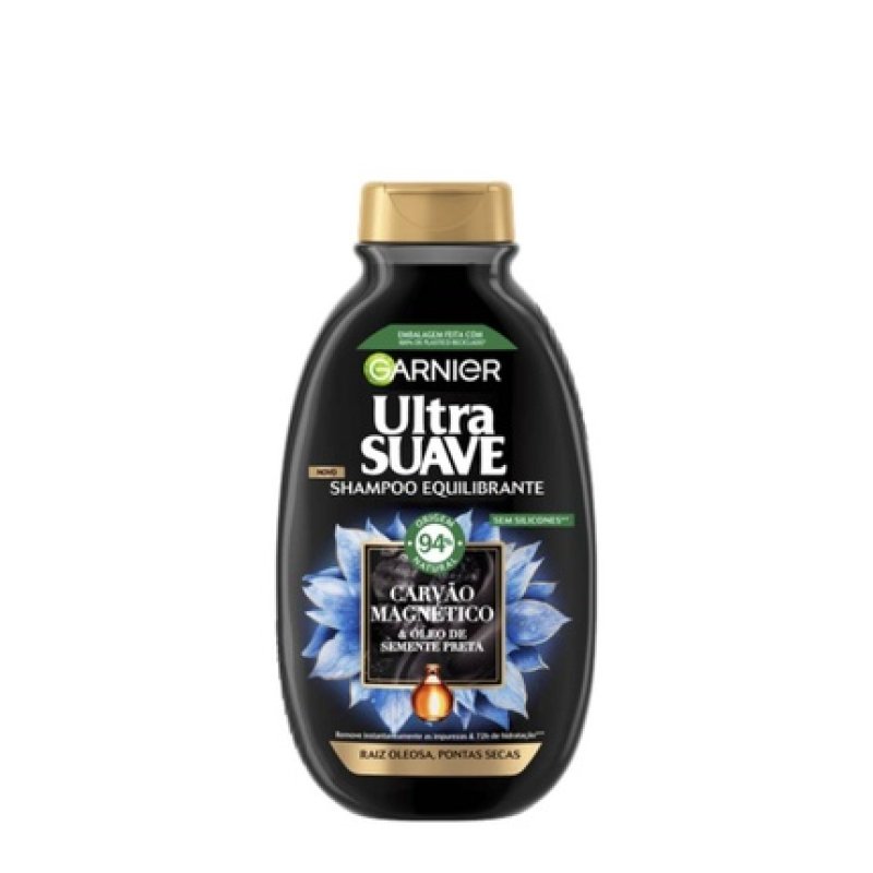 Garnier Ultra Soft Magnetic Charcoal Shampoo 250ml