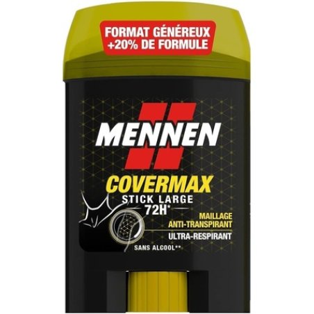 Mennen Covermax Anti-Sweat for Men 72 Hours Wide Stick Alcohol Free