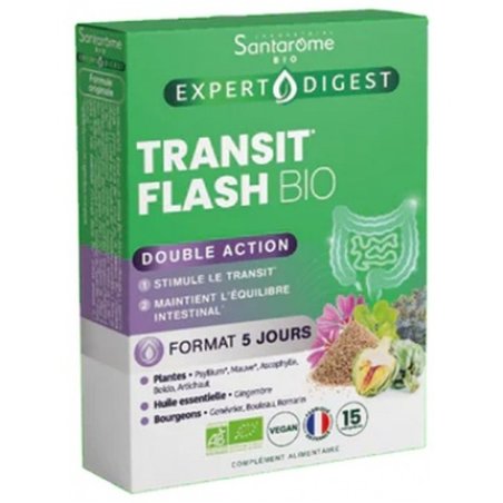 Santarome Transit Flash Bio Dietary Supplement 15 Tablets