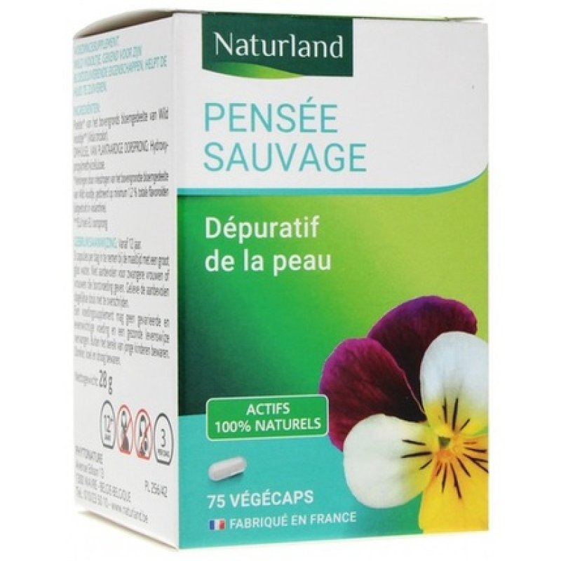 Naturland Wild Pansy Food Supplement 75 Vegecaps