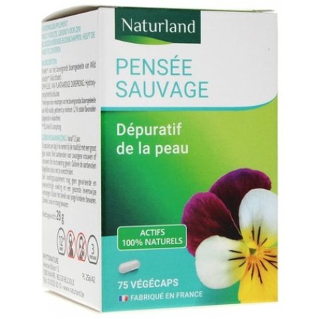 Naturland Wild Pansy Food Supplement 75 Vegecaps