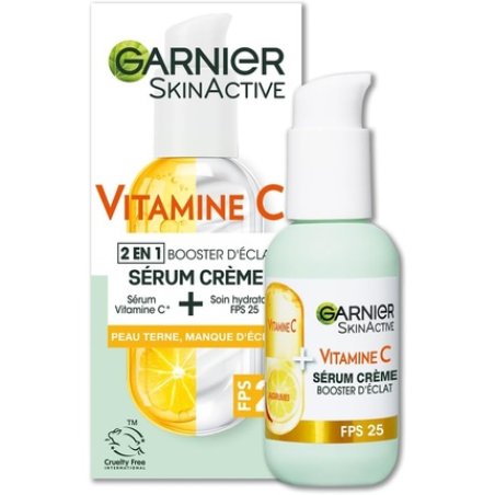 Garnier Skin Active 2-In-1 Radiance Booster Cream Serum 72h Hydration