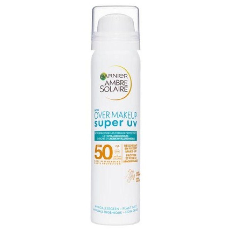 Garnier Ambre Solaire Sensitive Expert Face Spray Spf 50 Over Makeup