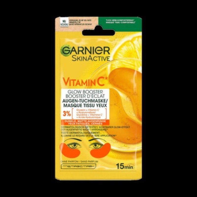 Garnier SkinActive Eye Pads Vitamin C Glow Booster 1 Pair